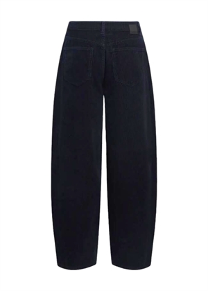 Moji Elsa mw super barrel jeans Black Denim/Brown Stitch Object 